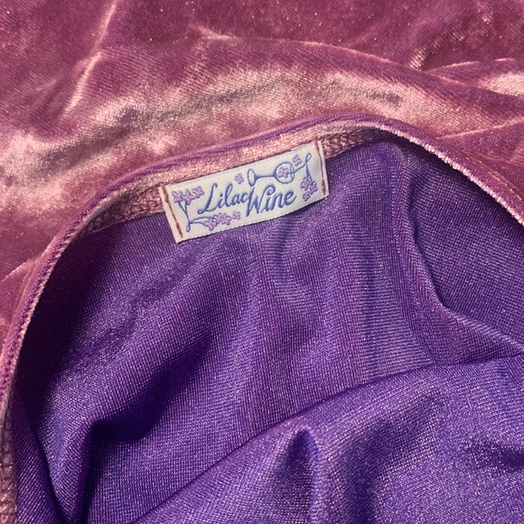 Lilac Wine purple velvet dress size medium - Picture 6 of 7